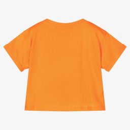 Agatha Ruiz de la Prada-Girls Orange Cotton T-Shirt | Childrensalon Outlet