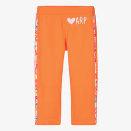 Agatha Ruiz de la Prada-Girls Orange Full Length Leggings | Childrensalon Outlet