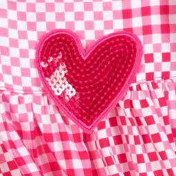 Agatha Ruiz de la Prada-Girls Pink Check Dress | Childrensalon Outlet