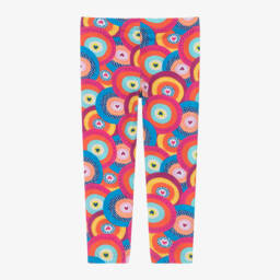 Agatha Ruiz de la Prada-Girls Pink Circle Pattern Leggings | Childrensalon Outlet