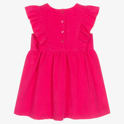 Agatha Ruiz de la Prada-Girls Pink Corduroy Dress | Childrensalon Outlet