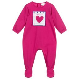 Agatha Ruiz de la Prada-Girls Pink Cotton Babygrow | Childrensalon Outlet