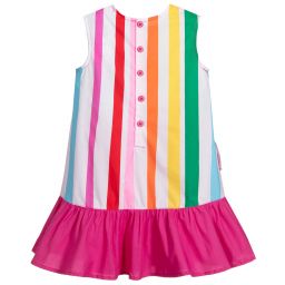 Agatha Ruiz de la Prada-Girls Pink Cotton Dress | Childrensalon Outlet