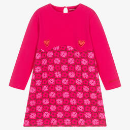 Agatha Ruiz de la Prada-Розовое хлопковое платье для девочек | Childrensalon Outlet