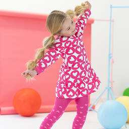 Agatha Ruiz de la Prada-Girls Pink Cotton Dress Set | Childrensalon Outlet