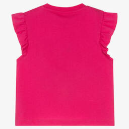 Agatha Ruiz de la Prada-Girls Pink Cotton Ice Cream T-Shirt | Childrensalon Outlet
