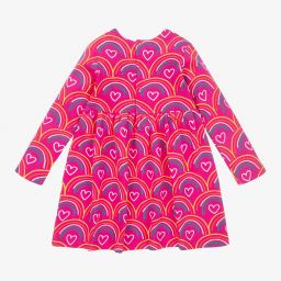 Agatha Ruiz de la Prada-طقم فستان وكولون قطن لون زهري فيوشيا | Childrensalon Outlet