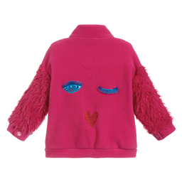 Agatha Ruiz de la Prada-Розовая флисовая толстовка для девочек | Childrensalon Outlet