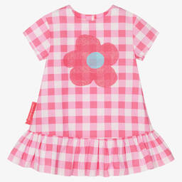 Agatha Ruiz de la Prada-Розовое хлопковое платье в клетку | Childrensalon Outlet