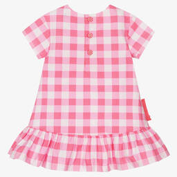 Agatha Ruiz de la Prada-Розовое хлопковое платье в клетку | Childrensalon Outlet