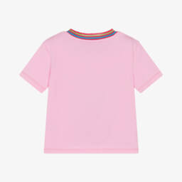 Agatha Ruiz de la Prada-Girls Pink Graphic Cotton Tee | Childrensalon Outlet