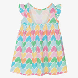 Agatha Ruiz de la Prada-Girls Pink Heartful Cotton Dress | Childrensalon Outlet
