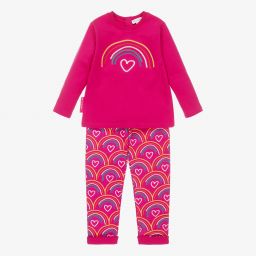 Agatha Ruiz de la Prada-Розовый спортивный костюм из джерси для девочек | Childrensalon Outlet