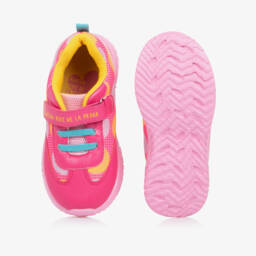 Agatha Ruiz de la Prada-Girls Pink Polka Dot Sneakers | Childrensalon Outlet