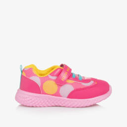 Agatha Ruiz de la Prada-Girls Pink Polka Dot Sneakers | Childrensalon Outlet
