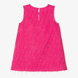Agatha Ruiz de la Prada-Girls Pink Sequin Heart Dress | Childrensalon Outlet