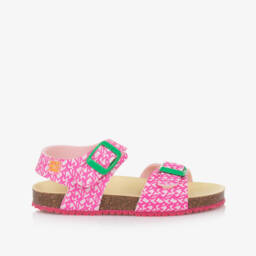 Agatha Ruiz de la Prada-Girls Pink Starry Faux Sandals | Childrensalon Outlet