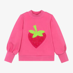 Agatha Ruiz de la Prada-Girls Pink Strawberry Jumper | Childrensalon Outlet
