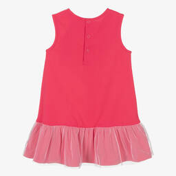 Agatha Ruiz de la Prada-Розово-белое платье с сердцем | Childrensalon Outlet