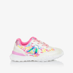 Agatha Ruiz de la Prada-Girls Radiant Heart White Sneakers | Childrensalon Outlet