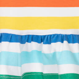 Agatha Ruiz de la Prada-Girls Rainbow Stripe Cotton Dress Set | Childrensalon Outlet