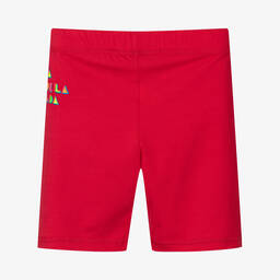Agatha Ruiz de la Prada-Girls Red Cotton Cycling Shorts | Childrensalon Outlet