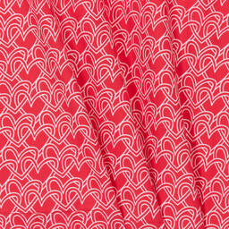 Agatha Ruiz de la Prada-Girls Red Cotton Heart Print Dress | Childrensalon Outlet