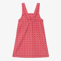 Agatha Ruiz de la Prada-Girls Red Cotton Heart Print Dress | Childrensalon Outlet