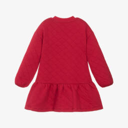Agatha Ruiz de la Prada-فستان قطن جيرسي مبطن لون أحمر | Childrensalon Outlet
