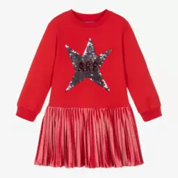 Agatha Ruiz de la Prada-Girls Red Star Sequin Dress | Childrensalon Outlet