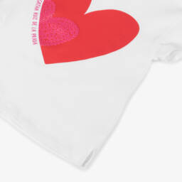 Agatha Ruiz de la Prada-Girls Red & White Heart Outfit | Childrensalon Outlet