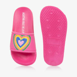 Agatha Ruiz de la Prada-Сандалии с розовым сердцем для девочек | Childrensalon Outlet