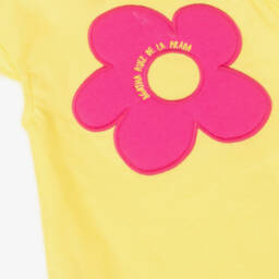 Agatha Ruiz de la Prada-Girls Sunny Linen Cotton Floral Dress | Childrensalon Outlet