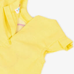 Agatha Ruiz de la Prada-Girls Sunny Linen Cotton Floral Dress | Childrensalon Outlet