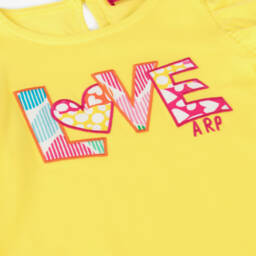 Agatha Ruiz de la Prada-Girls Sunshine Love Cotton Tee | Childrensalon Outlet