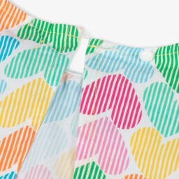 Agatha Ruiz de la Prada-Яркая блузка из поплина с сердечками для девочек | Childrensalon Outlet