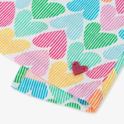 Agatha Ruiz de la Prada-Яркая блузка из поплина с сердечками для девочек | Childrensalon Outlet