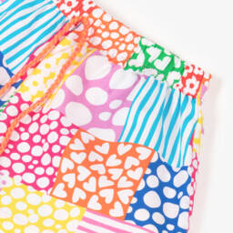 Agatha Ruiz de la Prada-Girls Vibrant Patterned Cotton Shorts | Childrensalon Outlet