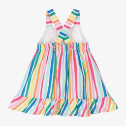 Agatha Ruiz de la Prada-فستان صيفي مخطط بألوان زاهية للبنات | Childrensalon Outlet