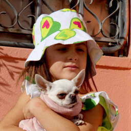 Agatha Ruiz de la Prada-Girls White Cotton Sun Hat | Childrensalon Outlet