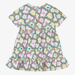 Agatha Ruiz de la Prada-Girls White Floral Cotton Dress | Childrensalon Outlet