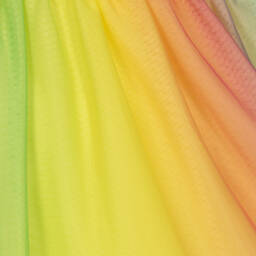 Agatha Ruiz de la Prada-Girls Yellow Cotton Rainbow Dress | Childrensalon Outlet