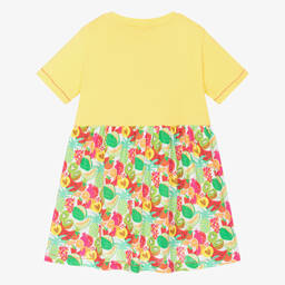 Agatha Ruiz de la Prada-Girls Yellow Sequin Fruit T-Shirt Dress | Childrensalon Outlet