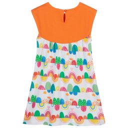 Agatha Ruiz de la Prada-Оранжевое платье с кактусами и сердцем | Childrensalon Outlet