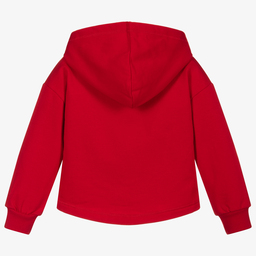 اجاثا رويز دي لا برادا-توب هودي قطن جيرسي لون أحمر للبنات | Childrensalon Outlet