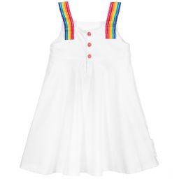 Agatha Ruiz de la Prada-White Rainbow Heart Dress | Childrensalon Outlet