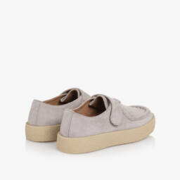 Age of Innocence-Boys Grey Suede Moccasin Loafers | Childrensalon Outlet