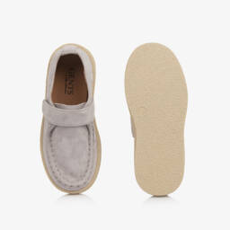 Age of Innocence-Boys Grey Suede Moccasin Loafers | Childrensalon Outlet