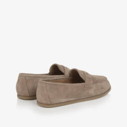 Age of Innocence-Замшевые кремовые лоферы для мальчиков | Childrensalon Outlet