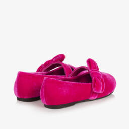 Age of Innocence-Бархатные туфли цвета фуксии для девочек | Childrensalon Outlet